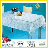 Printed PVC Transparent /Clear and Embossed Tablecloth