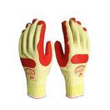 Factory Produce Industrial Blue Laminated Latex Palm Cotton Work Gloves