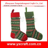 Christmas Decoration (ZY14Y467-1-2) Xmas Sock Decoration Gift Ornament