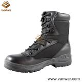 Steel Midsole Plate Combat Black Military Boots of Lightweight Polyurethane (WCB007)