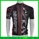 Custom Digital Sublimation Printing Cycling Shirt with Full Zipper