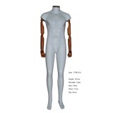 Headless Male Mannequin with Wood Arm
