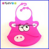 Silicone Infant Apron Animal Baby Bib (SB104)