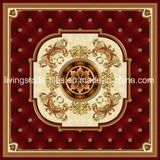 Red Color Carpet Puzzle Tile with Golden