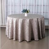 Custom Jacquard Damask Tablecloth Polyester