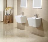 Sanitary Ware Ceramic One-Piece Wall-Hung Basin for Bathroom 6102