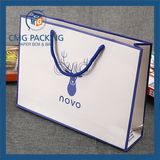 White OEM Logo Paper Handle Bag (DM-GPBB-038)