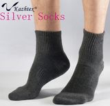 Professional Climbing Silver Fiber Cotton Socks for Men