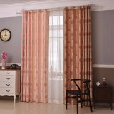 Romantic Polyester Jacquard Blackout Window Curtain (33W0049)