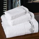 100% Cotton Embroidered Logo Hotel Towels From China Supplier