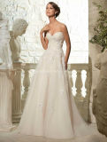 New Sweetheart Corset Bodice Lace Wedding Bridal Dresses