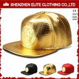 Hip Hop Men Custom Logo Leather Baseball Cap