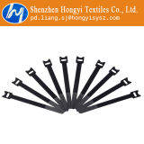 Black Reusable Hook and Loop Magic Tape Cable Ties