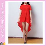 Wholesale Cheap Plus Size Front Short Back Long Chiffon Dress