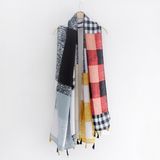 Checked Printed Twill Viscose Lady Fashion Scarf (YKY1123)