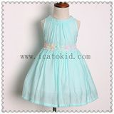 Tiff Green Flower Girl Baby Party Dress Designer Baby Dress Princess Dress