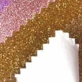 Hot Melt Glue Glitter PU Leather for Garment Label Print Hw-1775