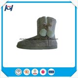 Cheap Wholesale Cable Knitted Warm Winter Boots with Pompoms