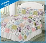 Floral Garden Printed Polyester Patchwork Quilt