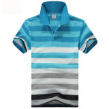 Polo Fabric Short Sleeve Stripe Polo Shirts