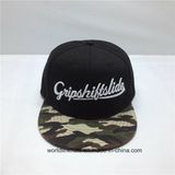 2018 Newest Design 3D Embroudery Camo Flat Brim Snapback Caps
