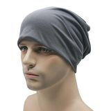 Skull Cap Slouchy Cotton Fabric Beanie Hat