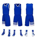 Custom Red White Blue Color Basketball Jersey