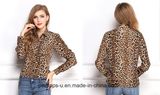 Ladies Long Sleeve Chiffon Print Shirt