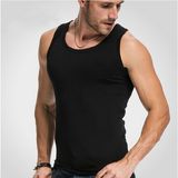 Fashion 100%Cotton Rib Sexy Men Singlet