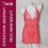 Sexy Sheer and Lace Chemise Dress Lingerie (L2025-2)