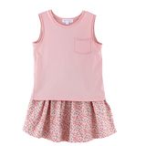 100% Cotton Sleeveless Children T-Shirt for Girls