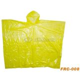 Emergency Adult Light Waterproof PE Disposable Rain Poncho with Hood