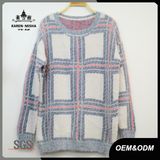 Women Loose Pinky Purple Pullover Sweater