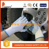 Ddsafety 2017 13 Gauge White Nylon Grey Nitrile Coating Gloves