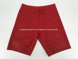 Allover Invisible Printed Microfiber Polyester Twill Flat Elastic Men Board Short