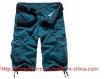 Men's 100%Cotton Solid Walkshorts with Garment Dye (RTP14086)