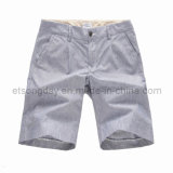 Gray 100% Cotton Men's Leisure Shorts (GT121368)