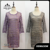 Women Basic Lace Callor Dress