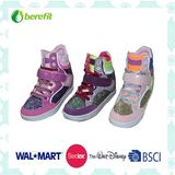 Children's Casual Shoes with PU Upper and Glitter Decoration