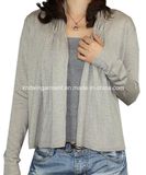 Women Round Neck Long Sleeve Cardigan Sweater (12AW-315)