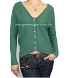 Women Fashion Winter Wool Cashmere Cardigan with Warming (12AW-002)