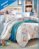 4 Pieces Cotton Polyester Duvet with Cover (Set)