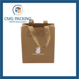Kraft Brown Paper Bag with Nylon Satin (CMG-MAY-023)