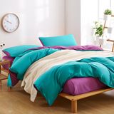made in china hot selling cheap microfiber solid bedding set