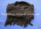 Fashion Wool/Acrylic Neck Warmer/Scarf with Tassells