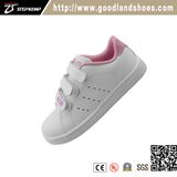 Classic Kids Casual Skate Leather White Shoes 8391-1