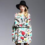 Women's Oversize Sweater Fat Printing Knitwear Pullover Wholesale