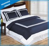Hotel Collection White Hem 600tc Cotton Duvet Cover Set