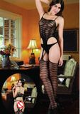 Women Lingerie Bodystocking with Crotchless Design