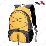 Yellow Custom Logo 600d Polyester Travel Bag Sports Backpacks